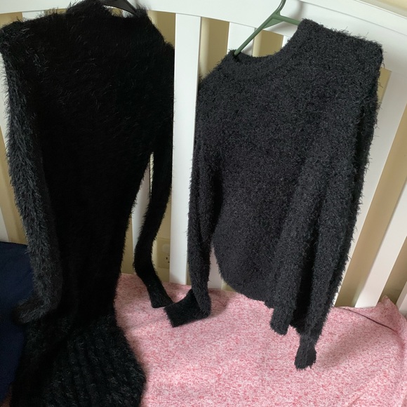 Dresses & Skirts - Bundle of fuzzy dress and sweater